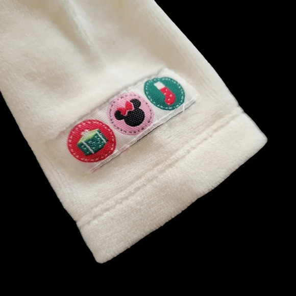 2009 Disney Baby Girl's My First Christmas Fleece Footie Pajama, Size 0-3mo - Picture 5 of 8